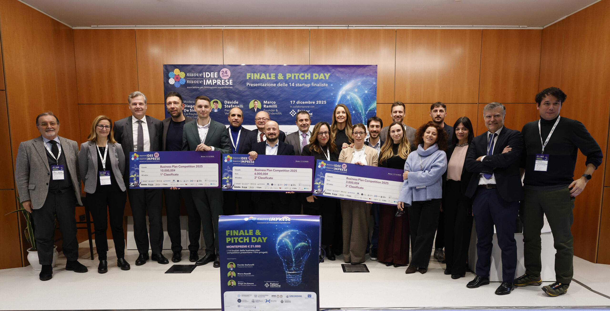 IL PROGETTO FORLIVESE NOVA VINCE L’EDIZIONE 2025  DI NUOVE IDEE NUOVE IMPRESE. Al secondo posto Flex Move, terzi classificati i sammarinesi di Aurora LAB